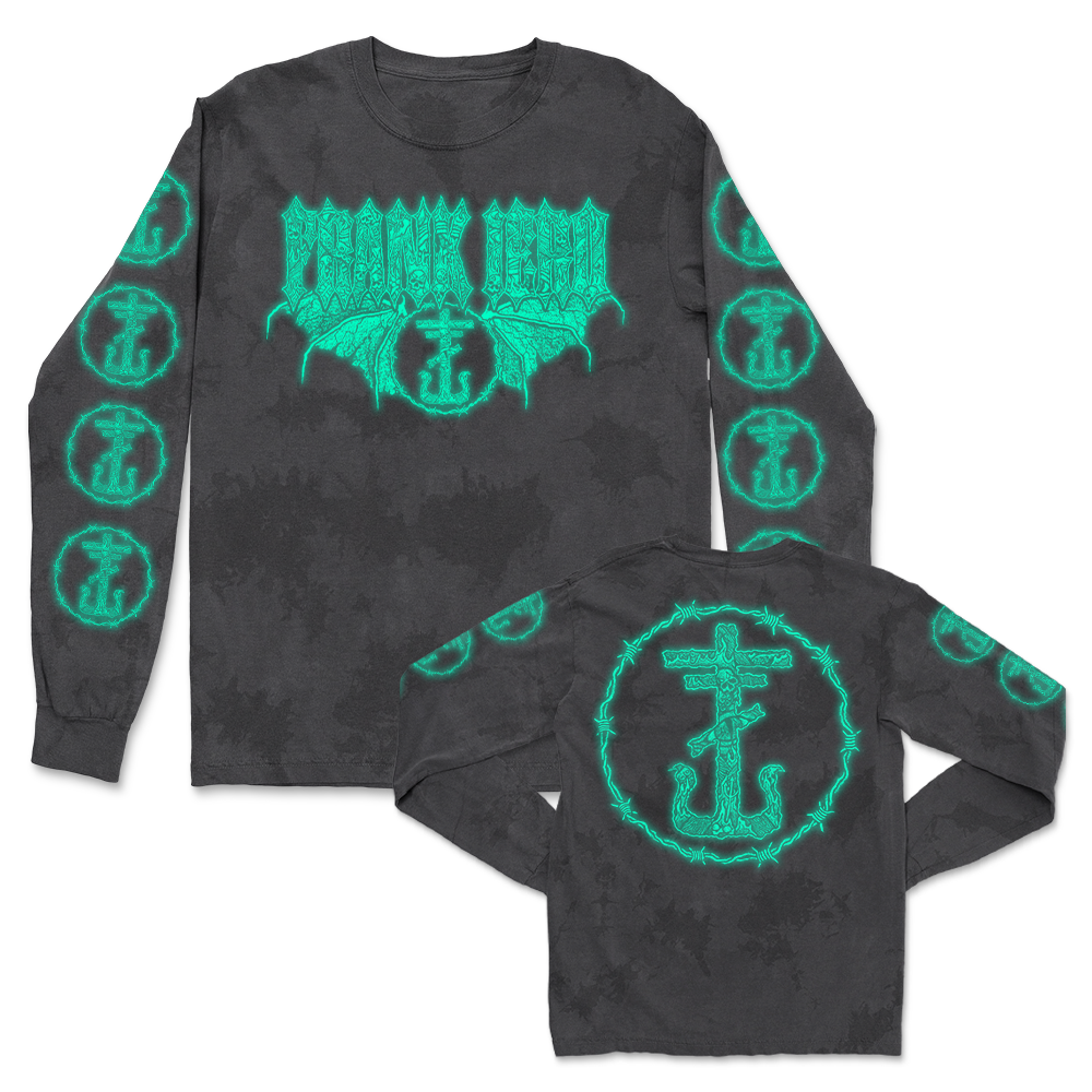 Ode Logo Glow In The Dark Long Sleeve (Obsidian Dye)