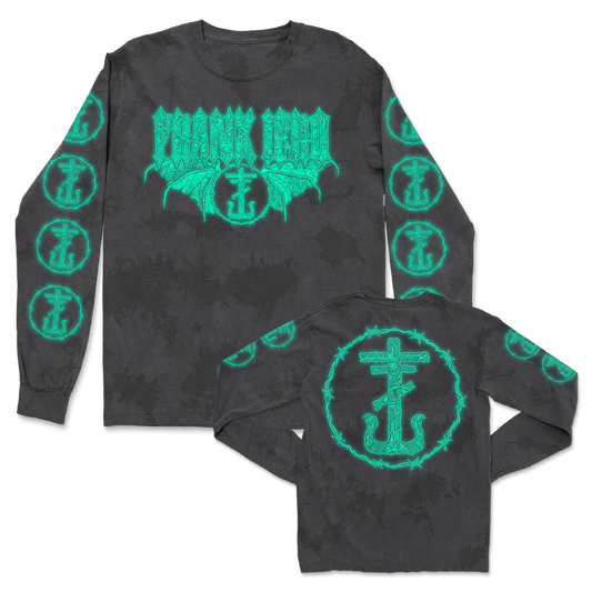 Ode Logo Glow In The Dark Long Sleeve (Obsidian Dye)