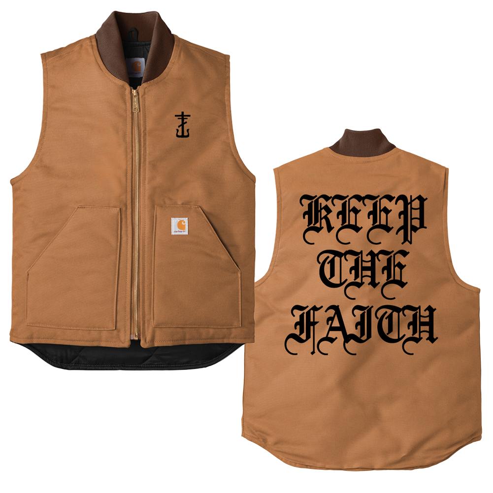 Keep The Faith Carhartt Vest Brown