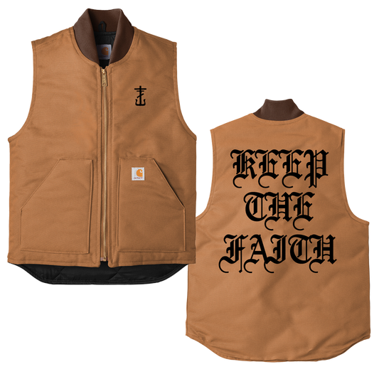 Keep The Faith Carhartt Vest (Brown)