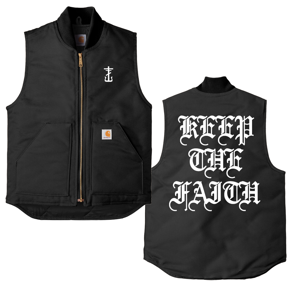 Keep The Faith Carhartt Vest (Black) – Frank Iero Keep The Faith Carhartt Vest (Black) – Frank Iero