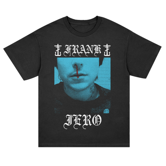Bloody Nose Blue T-Shirt (Black)