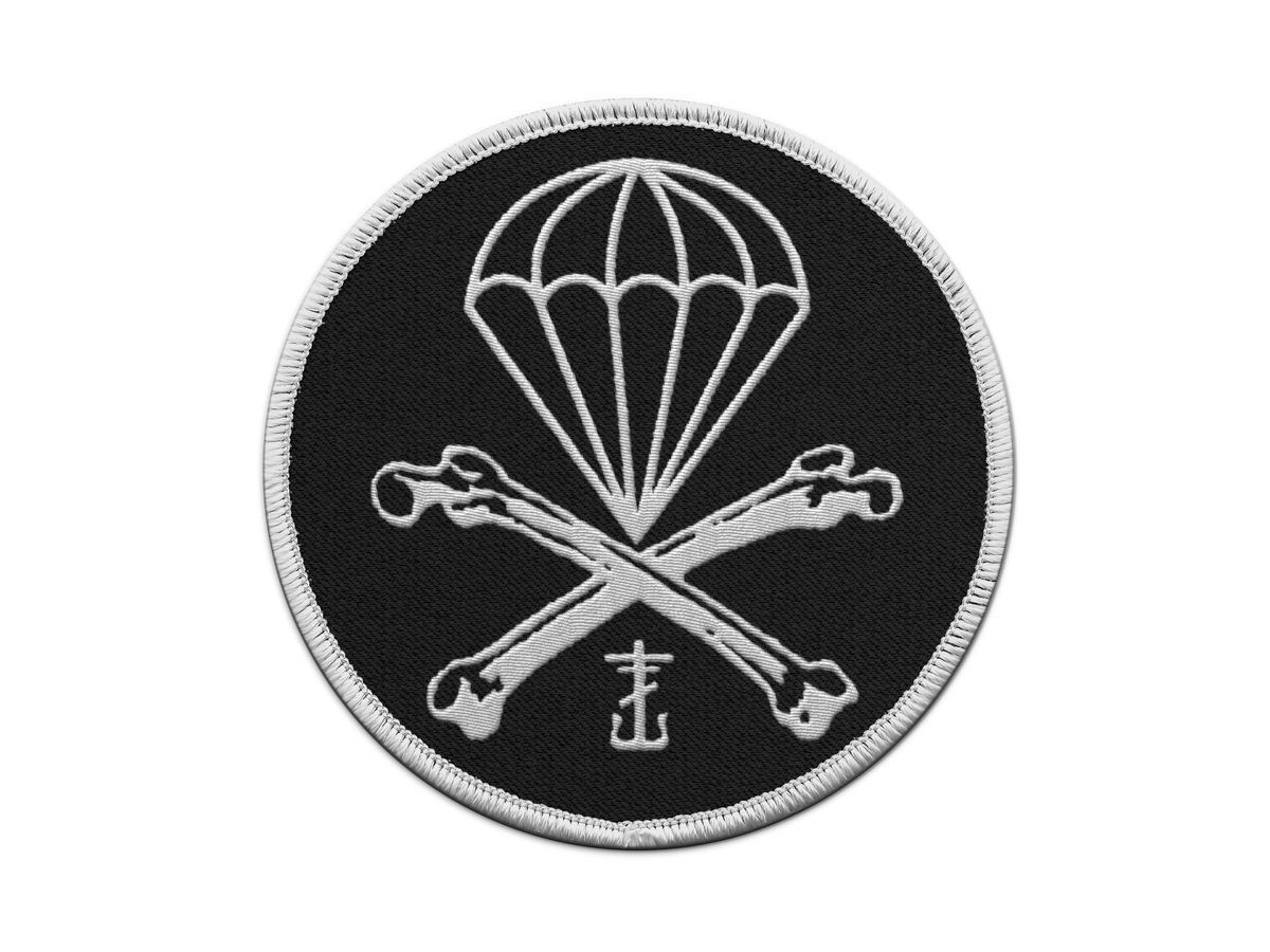 Parachute Embroidered Patch (Black)